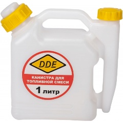 Изображение товара Канистра DDE для приготовления топливной смеси, 1 л, трубка для заливки (247-002)