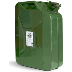 Изображение товара Канистра топливная металлическая вертикальная AVS 20 Л (зелёная) VJM-20
