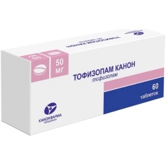 Изображение товара Лекарственное средство Тофизопам канон,таблетки, 50 мг 60 шт.