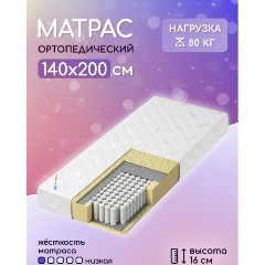 Изображение товара Матрас Капризун Дрим Хеппи Плюс 140х200х16 см