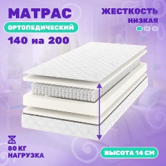 Изображение товара Матрас Капризун Дрим Симпл 140х200х14 см