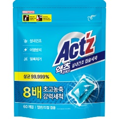 Изображение товара Капсулы для стирки PIGEON ACT'Z для сушки белья в помещении, 60 шт