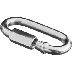 Изображение товара Карабин винтовой с муфтой, 16мм, 5 шт, оцинкованный, ЗУБР 4-304535-16