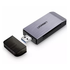 Изображение товара Картридер UGREEN CM180 4 в 1 USB 3.0 A Multi Card Reader, TF/SD/MS/CF,серый (50541)