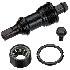 Изображение товара Каретка NECO B906 под квадрат, BSA 1.37" х 24T, R/L, 68/110,5мм. Ось 10В21, стальные чашки, пластиковый корпус. Вес 296г. Назначение: MTB & ATB, Road