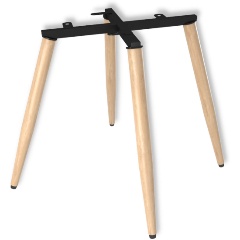 Изображение товара Каркас стула Sheffilton SHT-S95-W прозрачный лак/черный муар