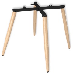 Изображение товара Каркас стула Sheffilton SHT-S95-WН прозрачный лак/черный муар