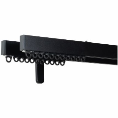 Изображение товара Карниз ARTTEX Facile standard стеновой двухрядный 300 см черный (составной)