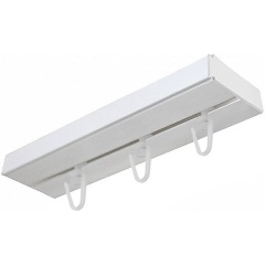 Изображение товара Карниз Эконом в сборе Эскар 1 ряд 1,2м белый пластиковый потолочный