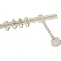 Изображение товара Карниз металлический однорядный DDA диаметр 16мм, белое золото, составной, 280 см (67125 DDA)