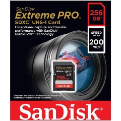 Изображение товара Карта памяти SanDisk Extreme Pro SDXC UHS-I U3 V30 256Gb (200/140 MB/s)