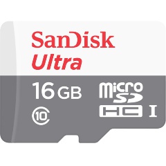 Карта памяти Sandisk Ultra microSDHC 16Gb Class 10 UHS-I (80/10 MB/s)