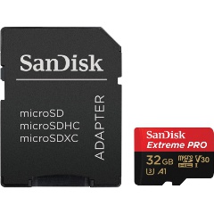 Карта памяти Sandisk Extreme Pro microSDHC 32Gb UHS-I U3 V30 A1 + ADP (100/90 MB/s)
