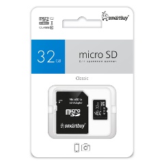 Изображение товара Карта памяти micro SDHC 32Gb SmartBuy Class 10 UHS-I + ADP