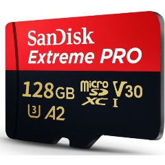 Карта памяти micro SDXC 128Gb Sandisk Extreme Pro UHS-I U3 V30 A2 + ADP (170/90 MB/s)