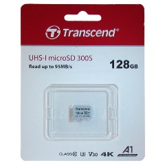 Карта памяти micro SDXC 128Gb Transcend 300S UHS-I U3 V30 A1 (100/40 Mb/s)