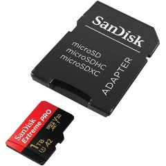 Изображение товара Карта памяти micro SDXC 1Tb Sandisk Extreme Pro UHS-I U3 V30 A2 + ADP (200/140 MB/s)