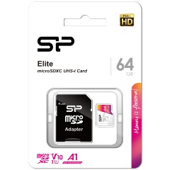 Изображение товара Карта памяти micro SDXC 64Gb Silicon Power Elite class 10 UHS-I U1 A1