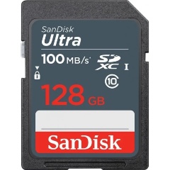 Изображение товара Карта памяти 128Gb Sandisk Ultra SDXC Class 10 UHS-I U1 (100/10 MB/s)