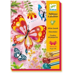 Изображение товара Набор для творчества DJECO 09503 Блестящие бабочки для детей 7+ Живописные украшения