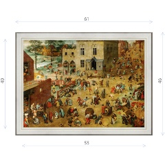Изображение товара Картина репродукция Брейгель Игры детей на матовой бумаге 46x61 см