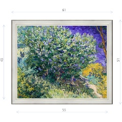 Изображение товара Картина Винсента Ван Гога куст сирени в багетной раме 51х61 см