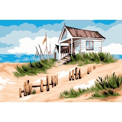 Изображение товара Картина по номерам ФРЕЯ PNB/PS-093 Рыбацкий домик 30х20 см