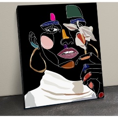 Изображение товара Картина по номерам ФЛЮИД BHR0560 Таинственная цветочница 40х50 см