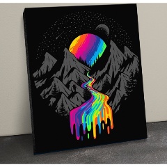 Изображение товара Картина по номерам ФЛЮИД BHR0562 Радужный водопад 40х50 см