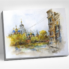 Изображение товара Картина по номерам MOLLY HR0267 Дорофеев С.В. Москва, Улица Варварка, 40х50 см