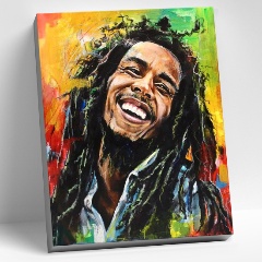 Изображение товара Картина по номерам MOLLY Боб Марли 40х50 см с 26 цветами для начинающих и любителей