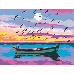Изображение товара Картина по номерам ФРЕЯ PNB/PM-145 Лодка в волшебную страну 40х30 см
