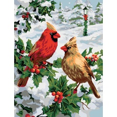 Изображение товара Картина по номерам ФРЕЯ PNB/PM-183 В заснеженном лесу 40х30 см