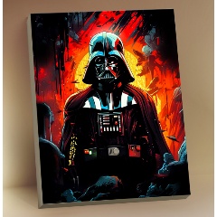 Изображение товара Картина по номерам с поталью 40х50 см MOLLY BHR0584 черный холст