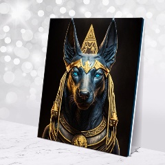 Изображение товара Картина по номерам с поталью Египетский Бог Анубис 40х50 см КАРТИНА И ТОЧКА