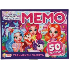 Изображение товара Карточная игра мемо УМНЫЕ ИГРЫ Лесные волшебницы 50 карточек