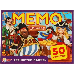 Изображение товара Карточная игра мемо УМНЫЕ ИГРЫ Пираты 50 карточек развивающая игра