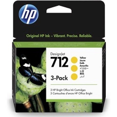Изображение товара Картридж HP 712 комплект (yellow), 3 шт. x 29 мл