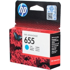 Изображение товара Картридж HP CZ110AE № 655 голубой для Deskjet Ink Advantage 3525, 4615, 4625, 5525, 6525 (Уценка - У9)