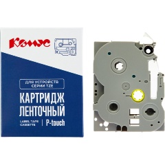 Изображение товара Картридж Комус TZE-741(Brother TZE-741 черный на зеленом ,18мм/8м)