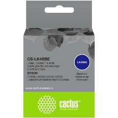 Изображение товара Картридж ленточный Cactus CS-LK4SBE LK-4SBE черный на сереб.мат. 12x9 для Epson LW300/LW400/LW700/LW600P/LW1000P/K400/Z700/Z900