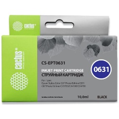 Изображение товара Струйный картридж Cactus CS-EPT0631 T0631 черный 14мл для Epson
