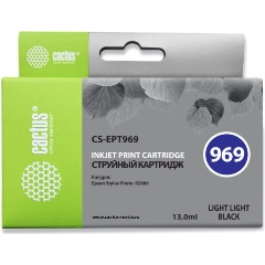 Изображение товара Струйный картридж Cactus CS-EPT969 T0969 светло-серый 13мл для Epson Stylus Photo R2880