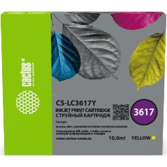 Изображение товара Струйный картридж Cactus CS-LC3617Y желтый (14мл) для Brother MFC-J3930DW, MFC-J3530DW, MFC-J2730DW, MFC-J2330DW