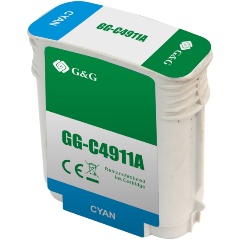 Изображение товара Струйный картридж G&G GG-C4911A голубой (72мл) для HP DJ 500/800C