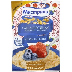 Изображение товара Каша овсяная МИСТРАЛЬ Земляника - Голубика 40 г