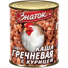 Изображение товара Каша гречневая ЗНАТОК с курицей 338 г