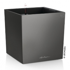 Изображение товара Кашпо с автополивом Lechuza CUBE 50 61л серое для комнатных и уличных растений