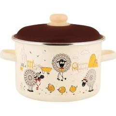 Изображение товара Кастрюля Appetite Подворье эмалированная цилиндрическая 2,0л (6RD161M)