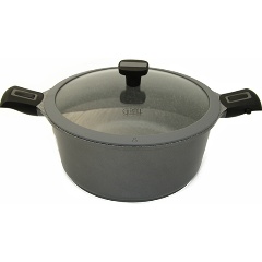 Изображение товара Кастрюля GIPFEL 2689 Batista 24 см 4,3 л литой алюминий антипригарное покрытие